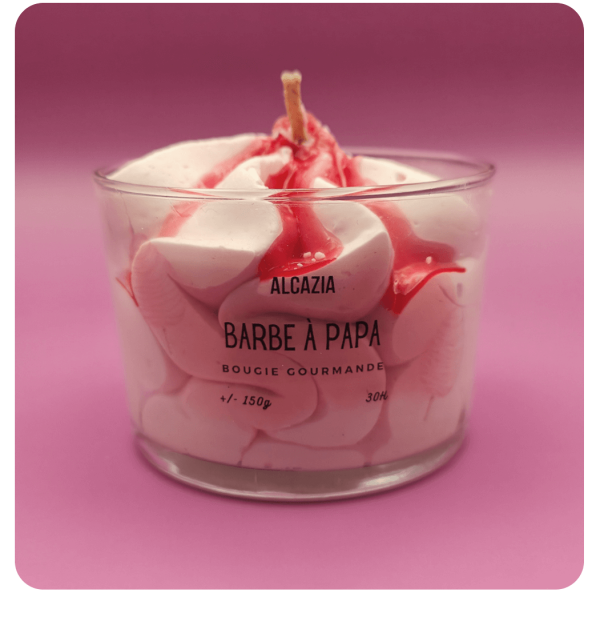 Bougie barbe a papa