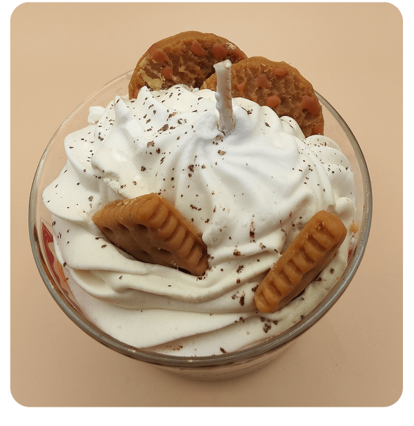 Bougie cookie au chocolat